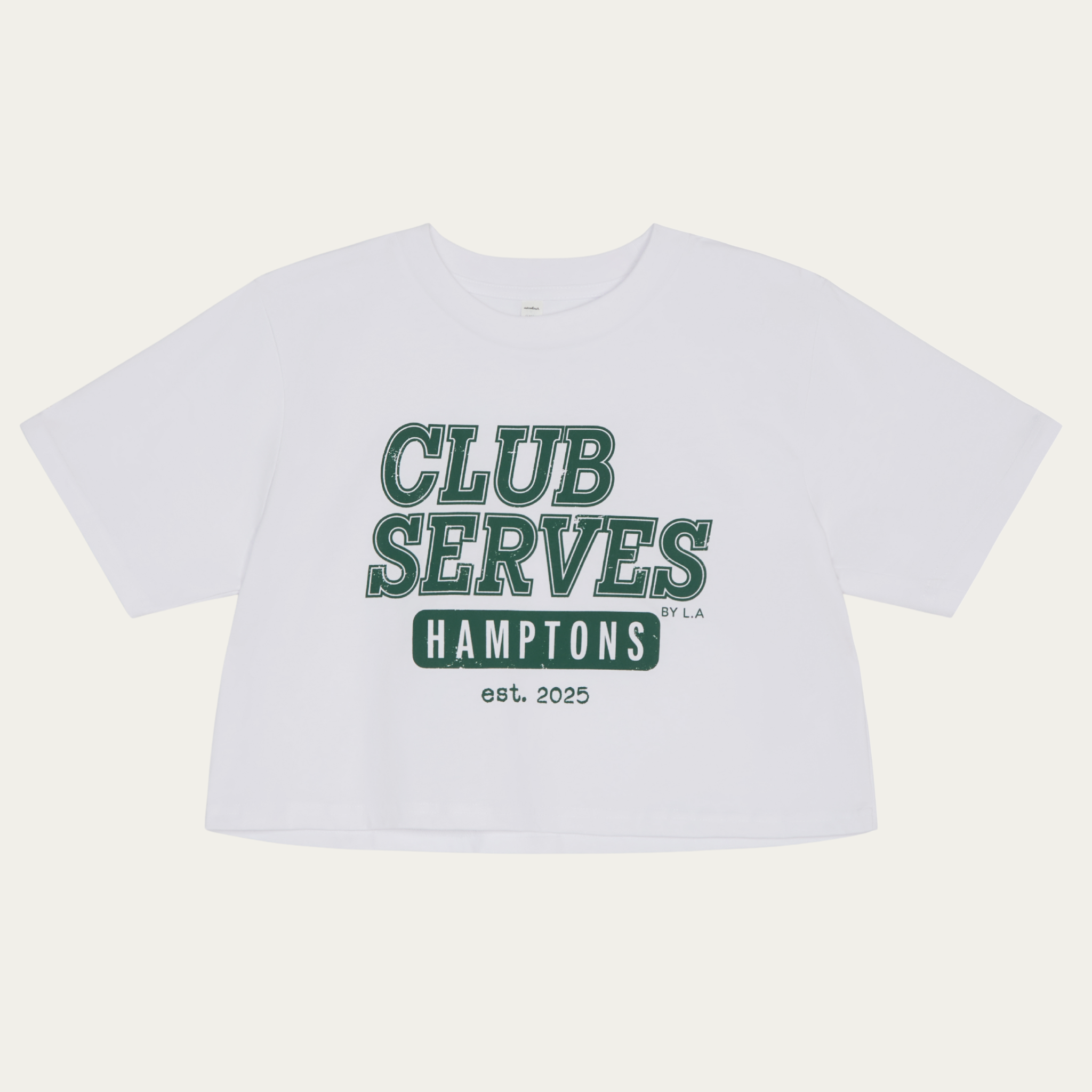 Cropped Club Serves Tee